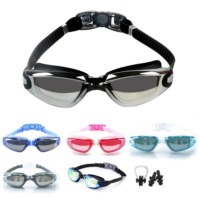 Swimming Goggles for Men & Women â Anti-Fog UV Protection, Waterproof, Adjustable Silicone Swim Goggles for Adults & Kids