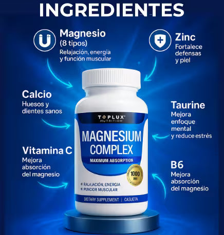 Magnesium Complex 8 en 1 - Equilibrio, fuerza y vitalidad en cada cápsula