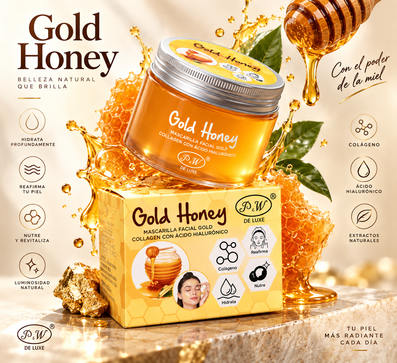 Jalea Skin Mask Gold Honey - Limpiadora de puntos negros