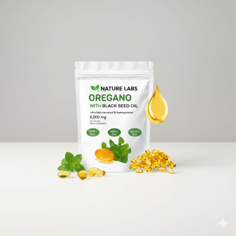 Cápsulas Blandas de Aceite de Orégano - Nature Labs