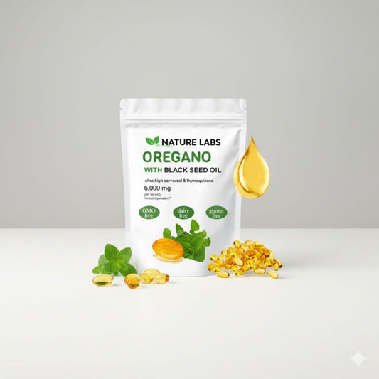 Cápsulas Blandas de Aceite de Orégano - Nature Labs